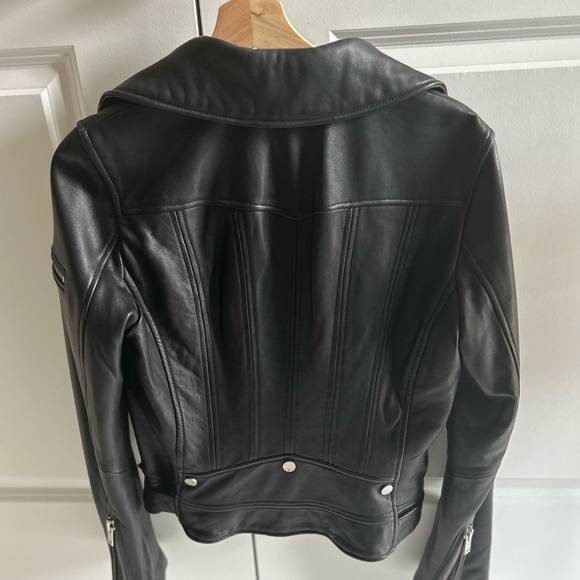 7 for all mankind Leather Jacket Size S - Picture 4 of 6
